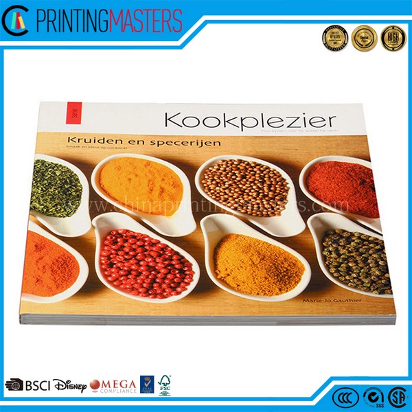 High Quality Full Color Cook Book Printing