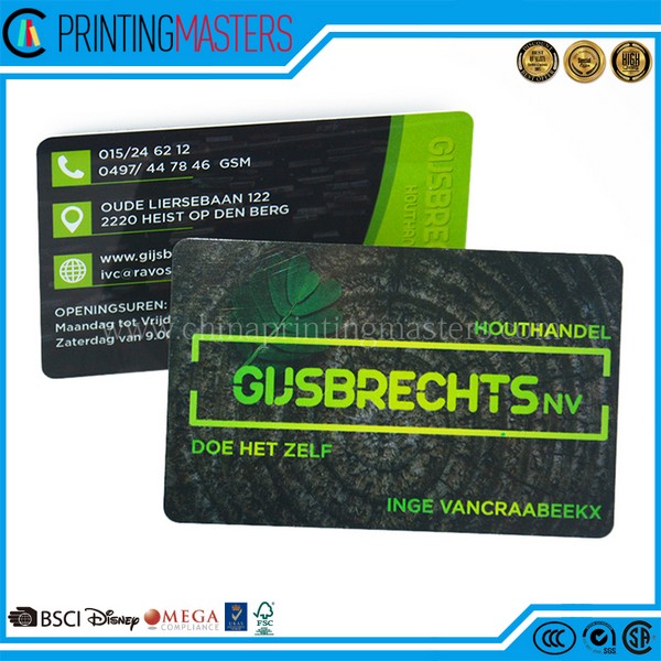 China Factory Price Customized Printing Plastic Business Cards