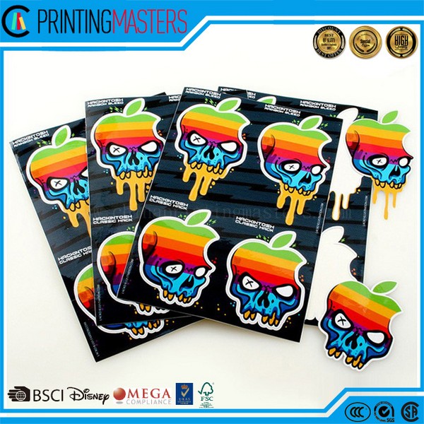 Full Color Printed Shampoo Logo Sticker