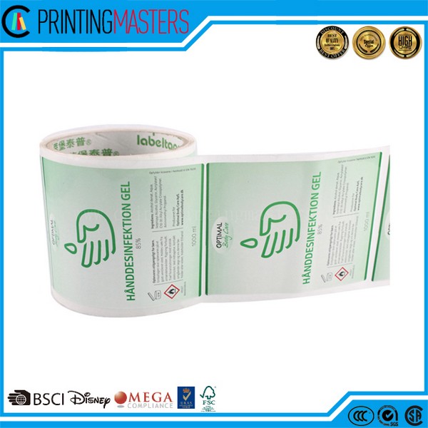 Bottle PVC Sticker For Promotion