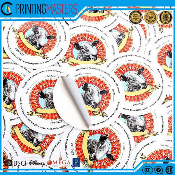 Colorful Sticker Printing With Low Cost In China