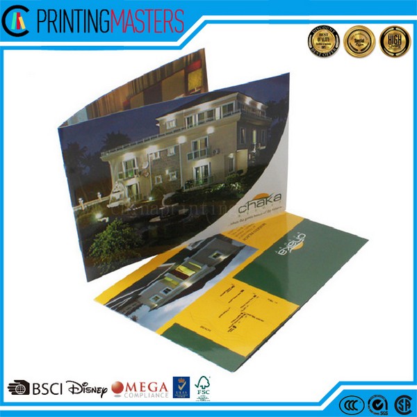 Customized Factory Price Saddle Stitch Brochure Printing
