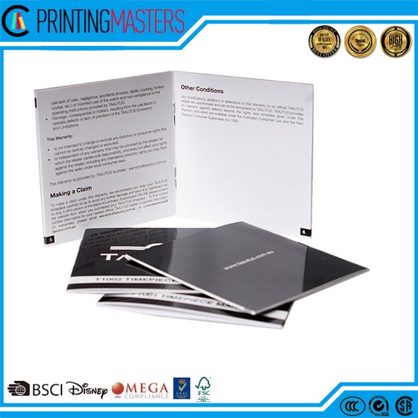 High Quality Saddle Stitch Brochure Printing China