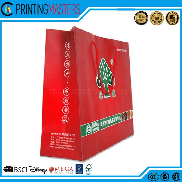 2017 Promotion Paper Bag In Gold 