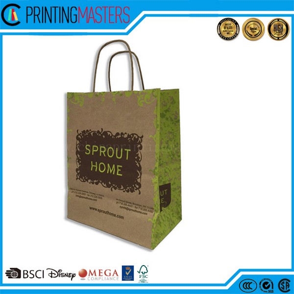 Luxury Gift Paper Bag With Ribbon Handle 