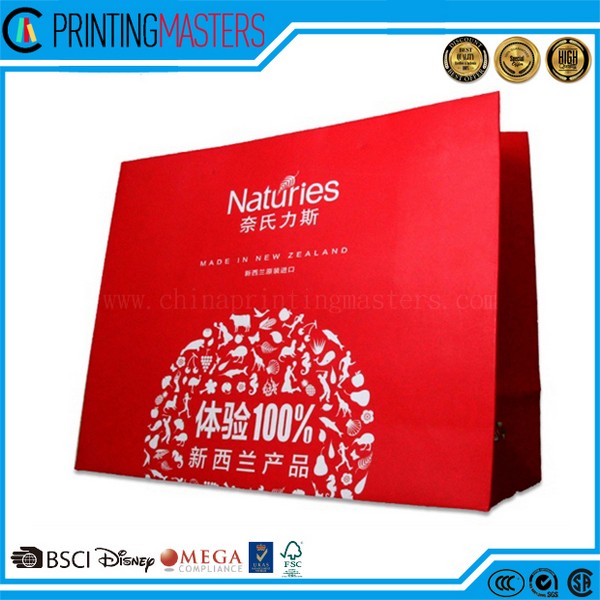 Lamination Paper Bag With Logo Hot Stamping