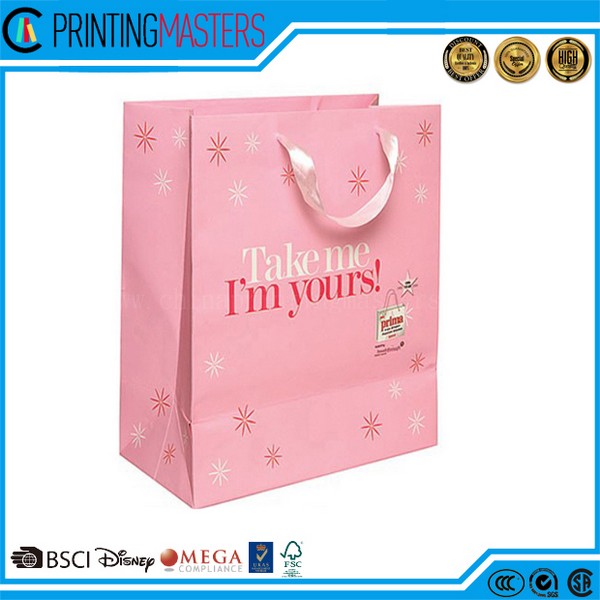 Paper Bag With Ribbon Handle