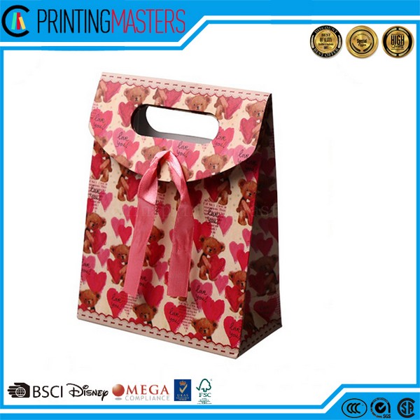 2017 New Luxury Shopping Paper Bag For Cloth 