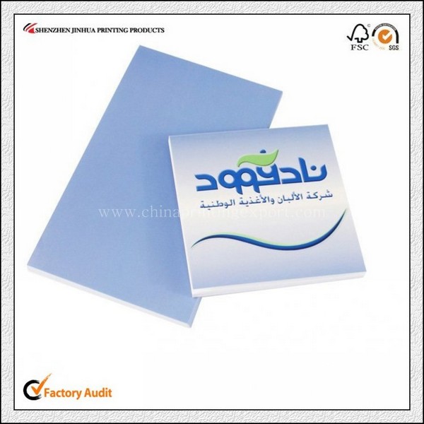 Cheap Custom Coloured Paper Memo Sticky Pad Printing