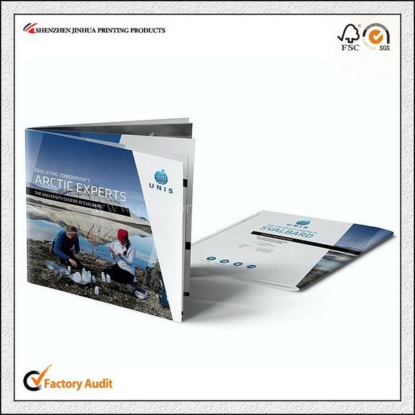 Custom Small Attractive Travelling Brochure Printing China