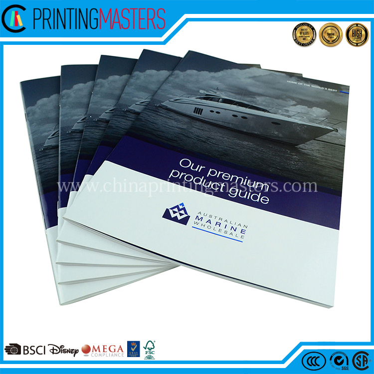Saddle Stitching A5 Catalogue Full Color Customized Printing