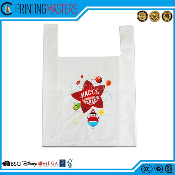 Ldpe T Shirt Custom Printed Clear Plastic Bag