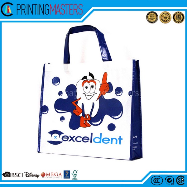 Cheap Customized Reusable Glossy Laminated Non Woven Bag