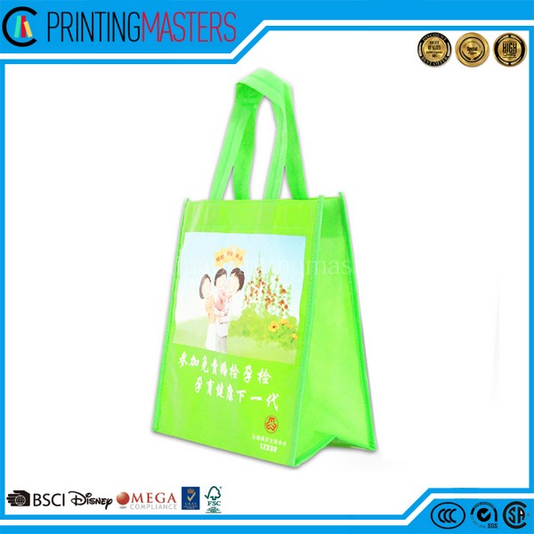 Eco Friendly Nonwoven Fabric Custom Laminated Bag