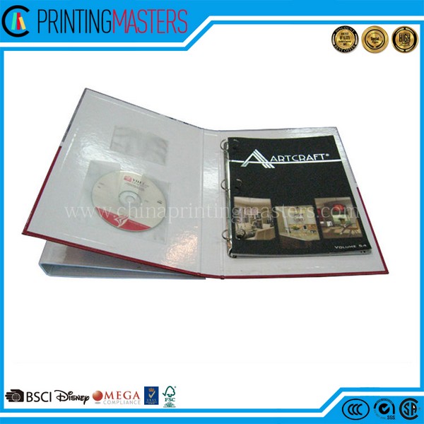 High Quality Metal Rings Cardboard Cover Folder