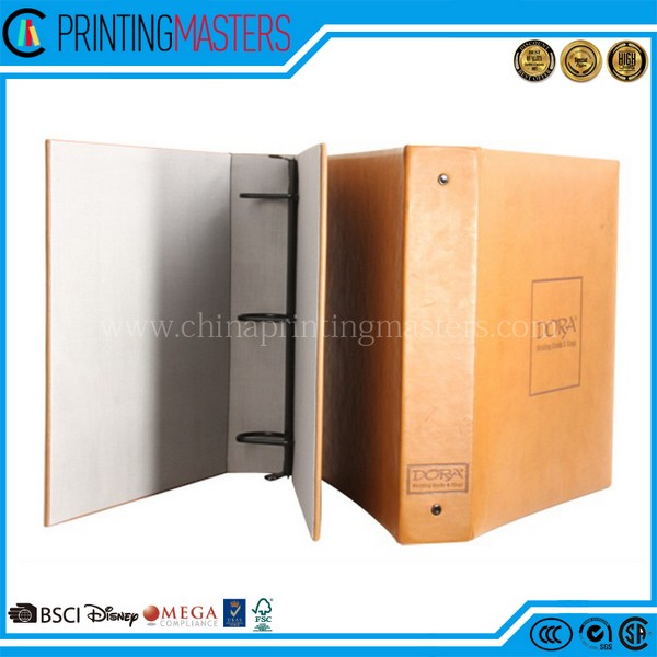 Metal Ring Binders PP Cardboard Customized Sizering