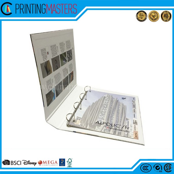 Restaurant Menu Cardboard Ring Binder With Divider