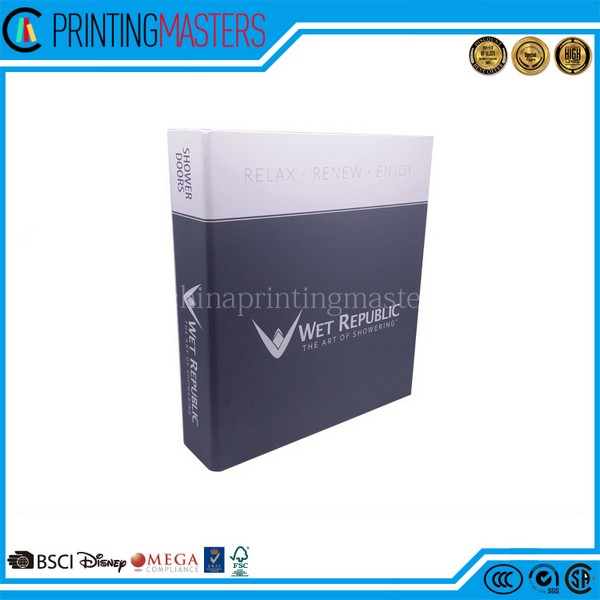 UV Coating Pantone Color Printing Binder With Metal Ring