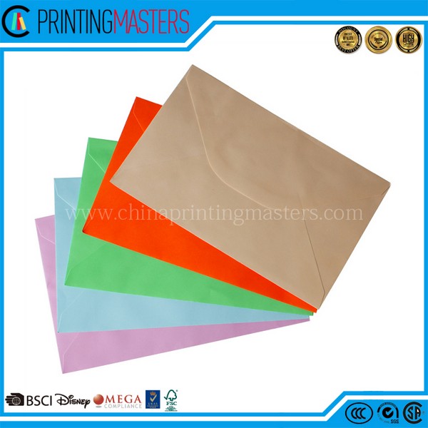 Full Color Woodfree Paper Custom Recycled Envelope Printing