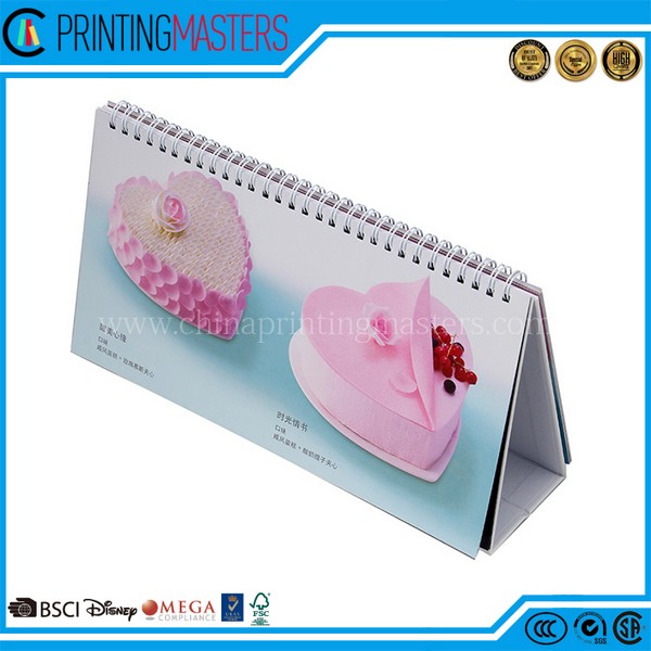 Cheap Printing Spiral Binding Desk Calendar In China