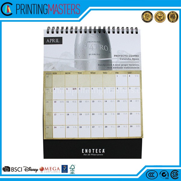 Full Color Printed Paperboard Table Calendar China