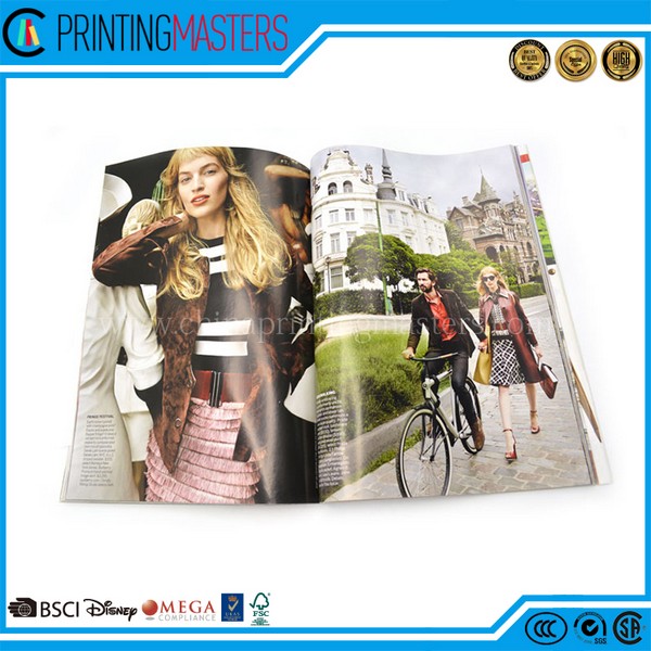 China Printing Service Custom Full Color Glossy Magazine