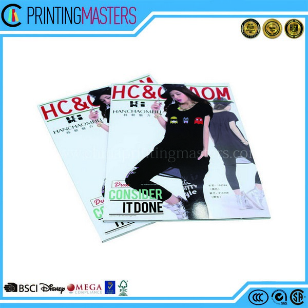 2017 Custom Printing Cheap Special Shape Glossy Magazine