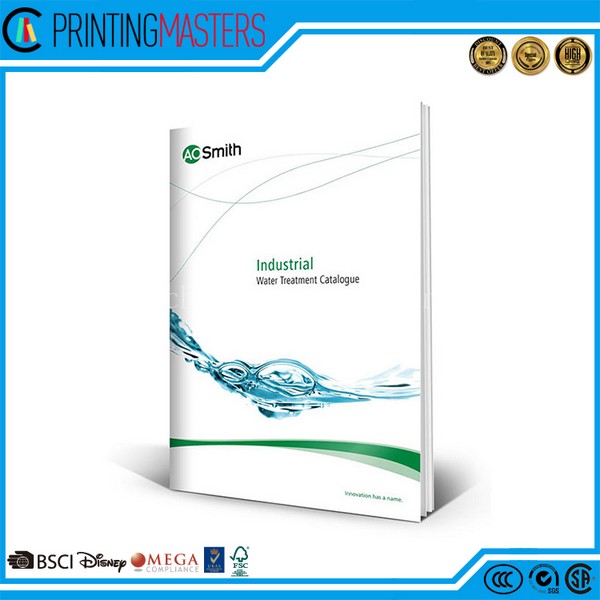 Customized Size Woodfree Paper Gold Foil Stamping Catalog