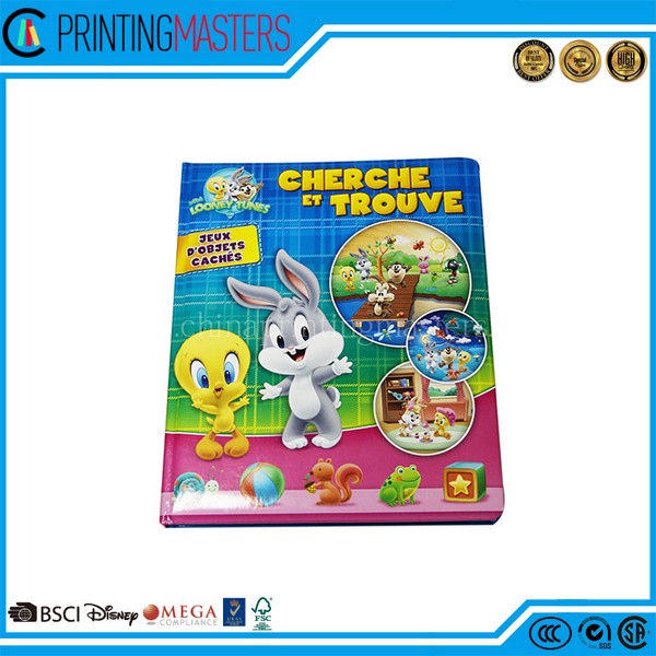 Waterproof Children Cardboard Cartoon Story Book Printing