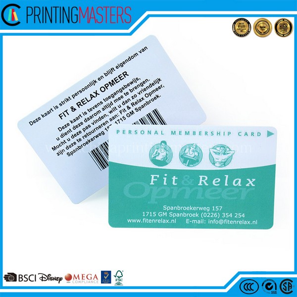 Cheap Custom Design Promotional Pvc Cards With Barcode