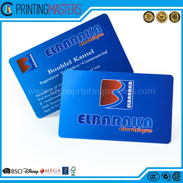 High Quality Custom Laser Finish Plastic Business Card