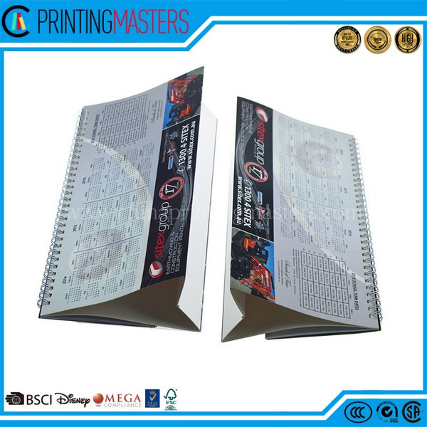 High Quality Custom Printing Spiral Binding Desk Calendar