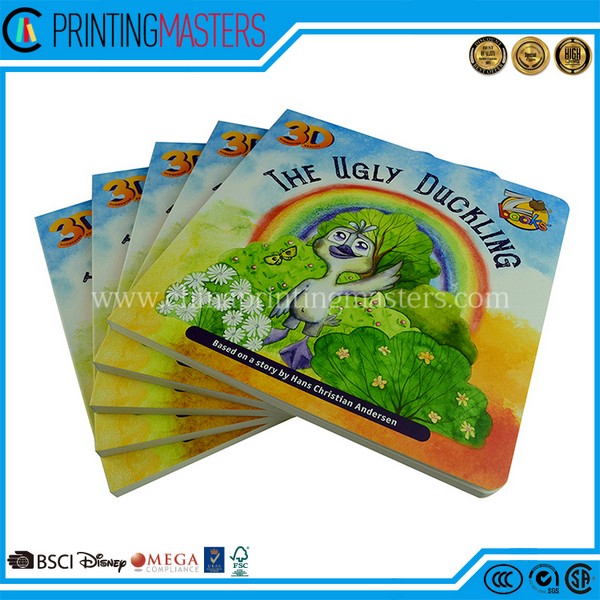 High Quality Round Corner Children Cardboard Book Printing